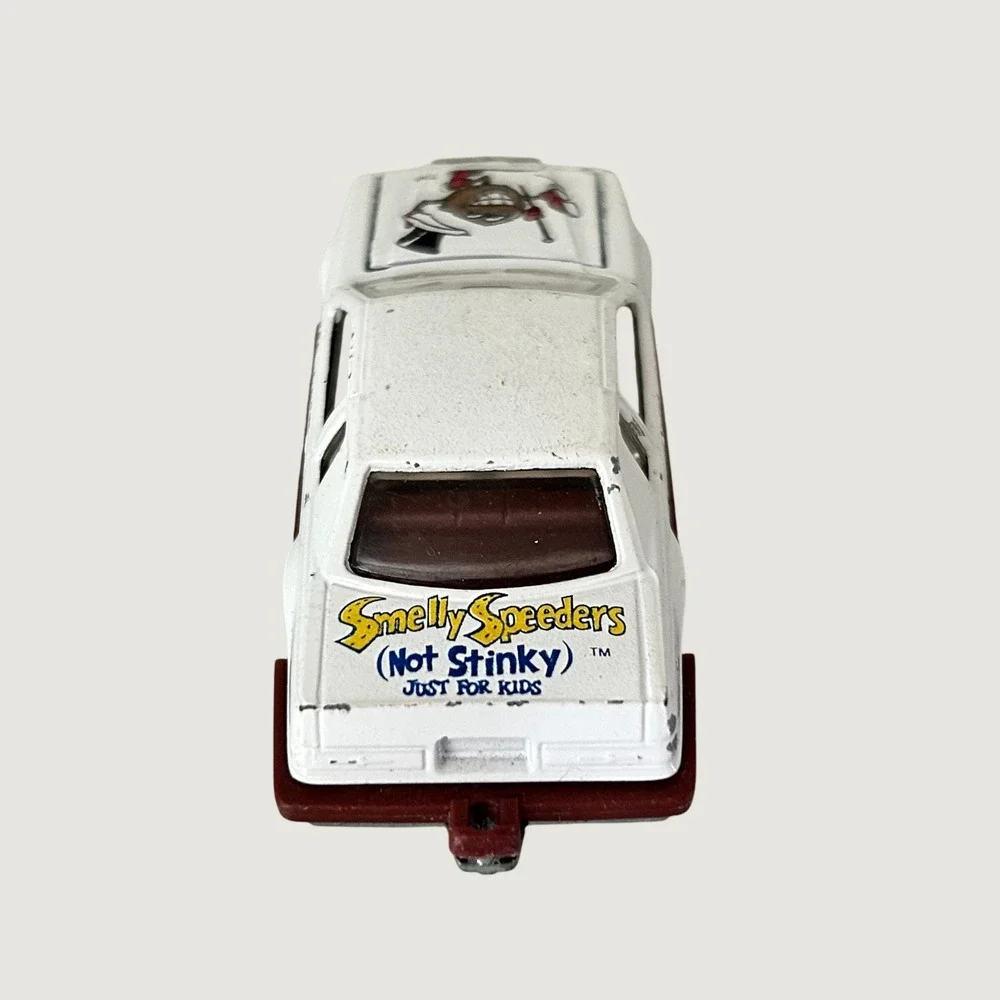 1980's Majorette Ford Thunderbird Smelly Speeders Cool Coconut White Diecast Car